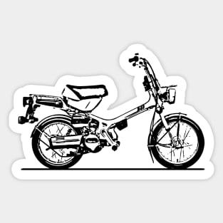 NC50 Express Motorcycle Sketch Art Sticker